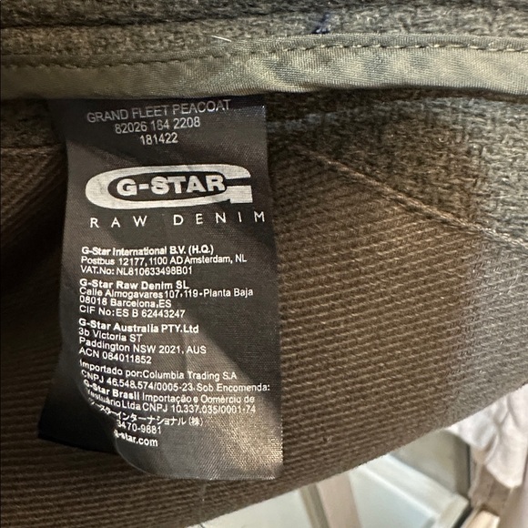 G-Star Dark Green Pea Coat - Picture 11 of 11